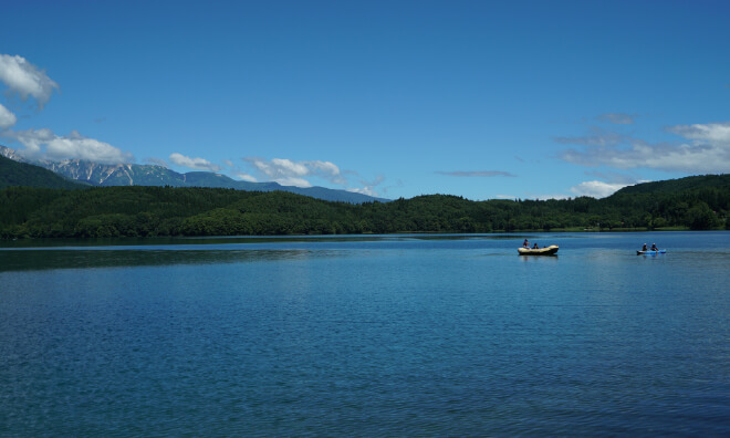Clear alpine water of Omachi